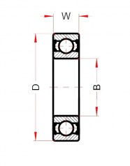Подшипник Высокотемпературные подшипники Высокотемпературный подшипник 6005 BHTS ZZ C4 200° BECO по выгодным ценам Ревда